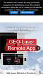 Mobile Screenshot of geo-laser.de